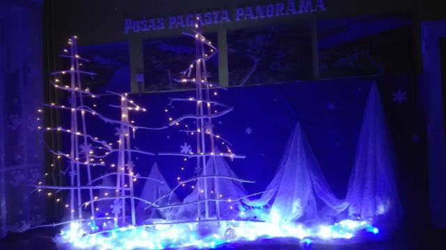 Pušas TN foajē Ziemassvētku noformējums 2019